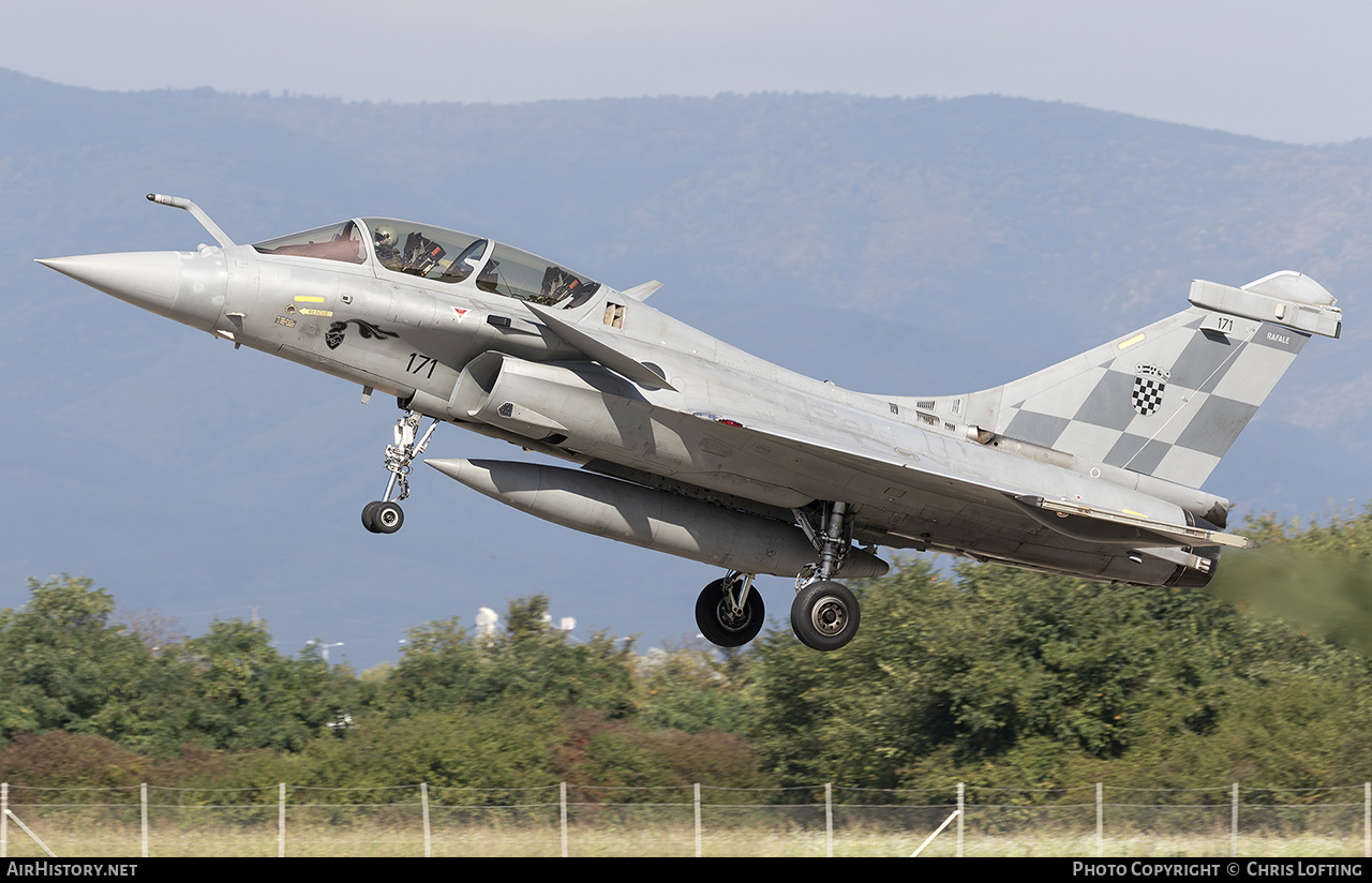 Aircraft Photo of 171 | Dassault Rafale B | Croatia - Air Force | AirHistory.net #733311