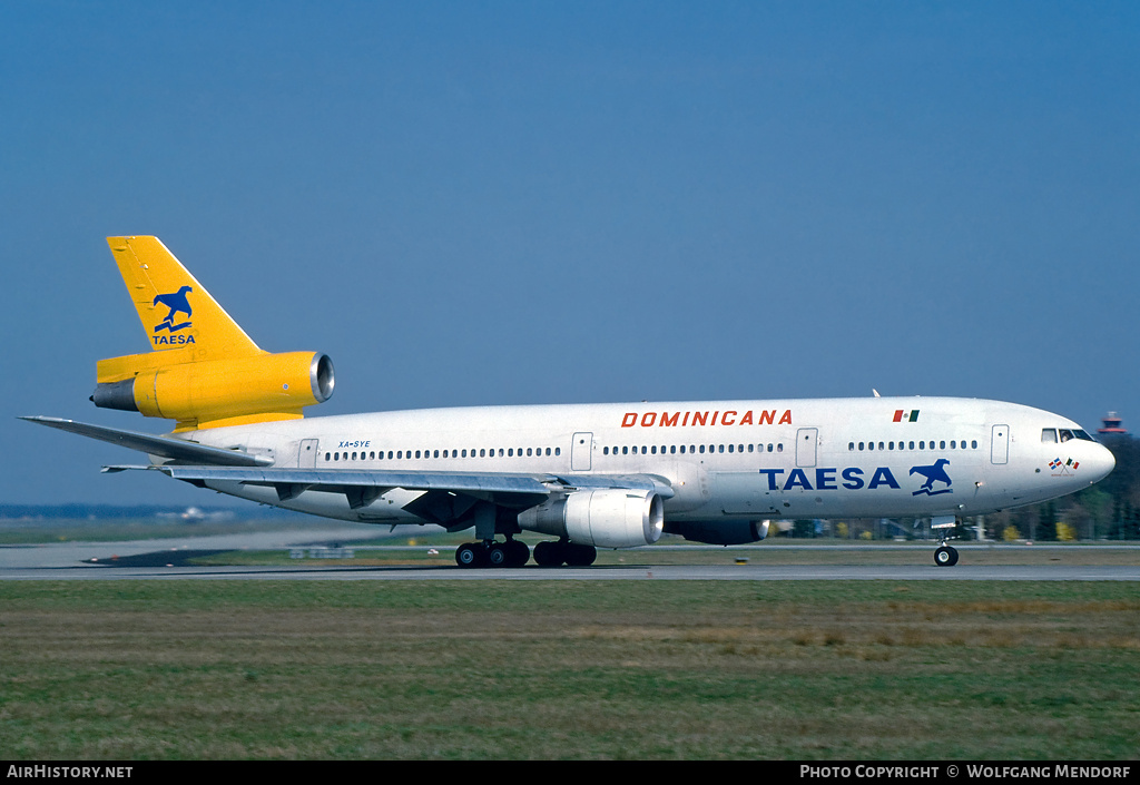 Aircraft Photo of XA-SYE | McDonnell Douglas DC-10-30 | TAESA - Transportes Aéreos Ejecutivos | AirHistory.net #733318