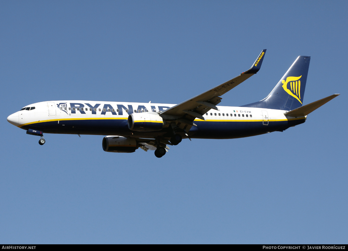 Aircraft Photo of EI-EVW | Boeing 737-8AS | Ryanair | AirHistory.net #733334