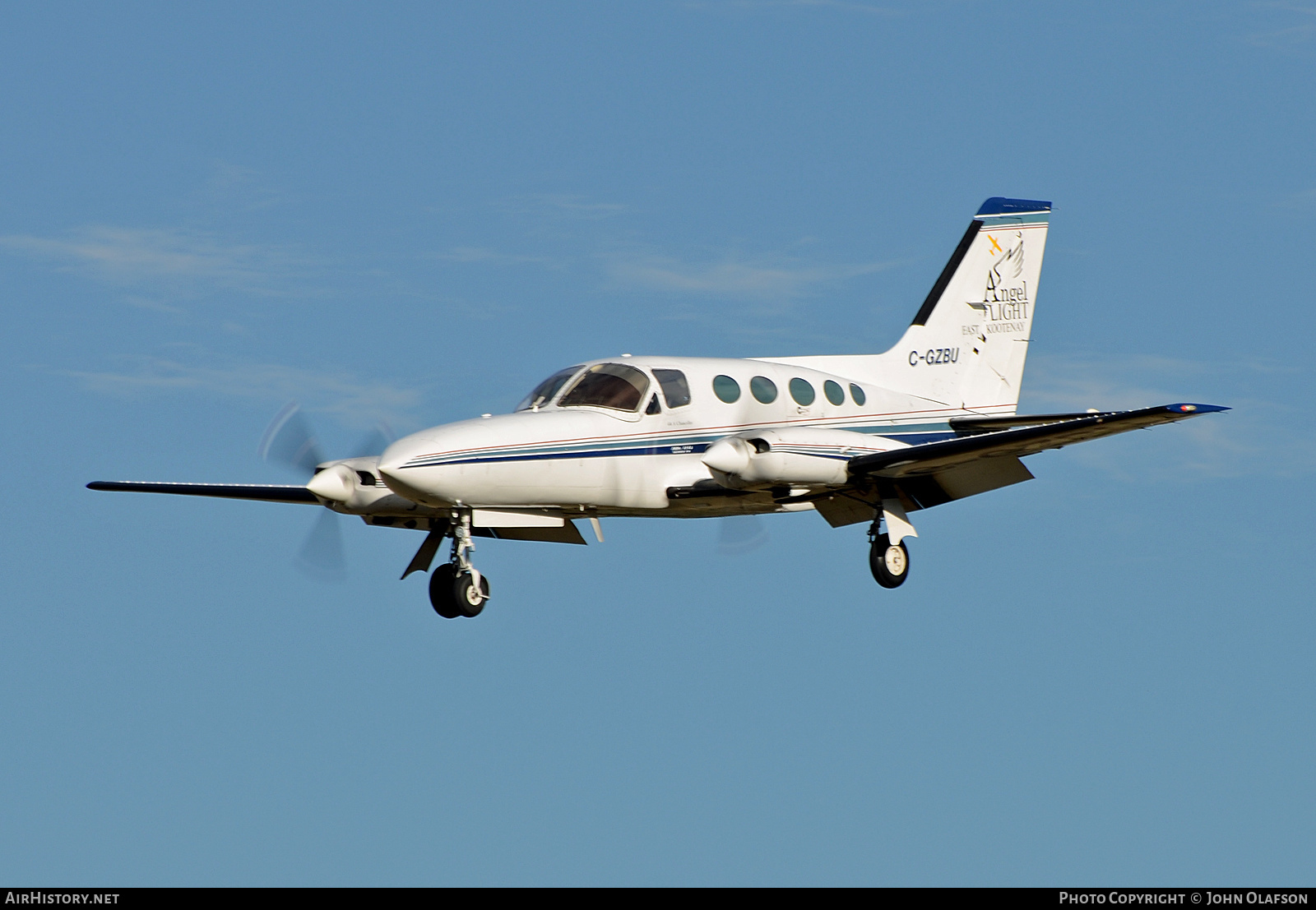 Aircraft Photo of C-GZBU | Cessna 414A Chancellor | Angel Flight East Kootenay | AirHistory.net #733347