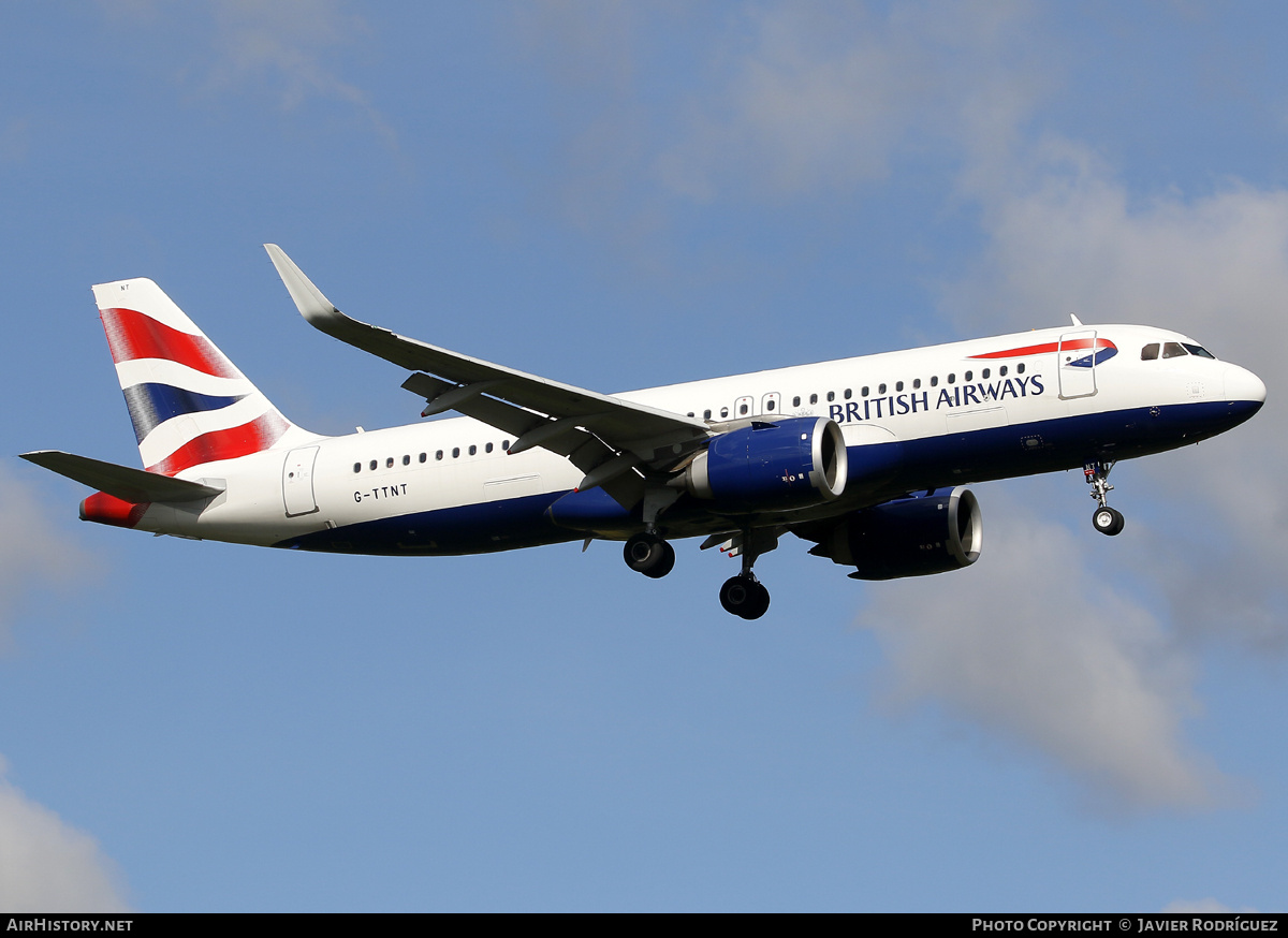 Aircraft Photo of G-TTNT | Airbus A320-251N | British Airways | AirHistory.net #733352