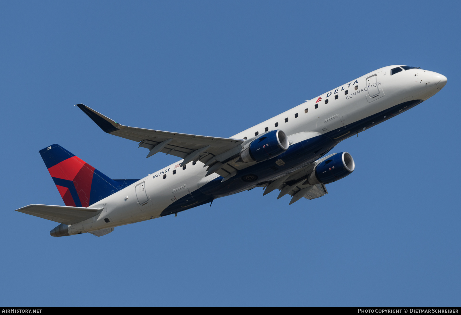 Aircraft Photo of N275SY | Embraer 175LR (ERJ-170-200LR) | Delta Connection | AirHistory.net #733377