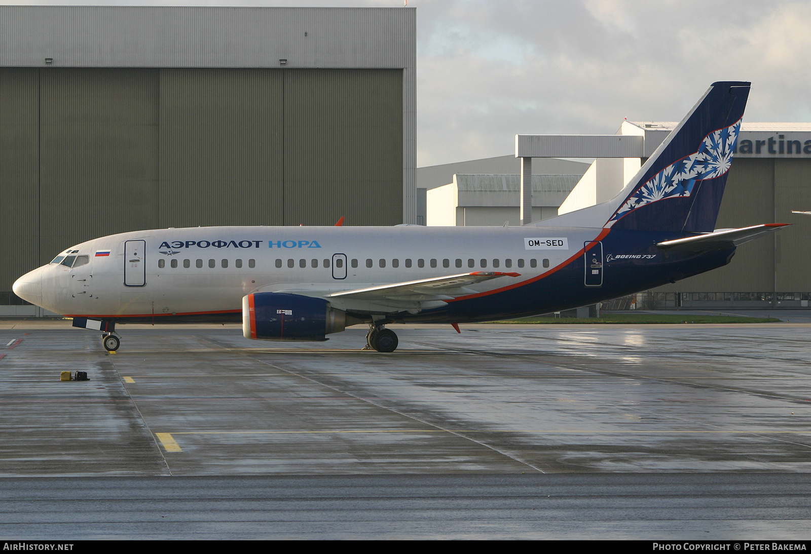 Aircraft Photo of OM-SED | Boeing 737-53C | Aeroflot Nord | AirHistory.net #733401