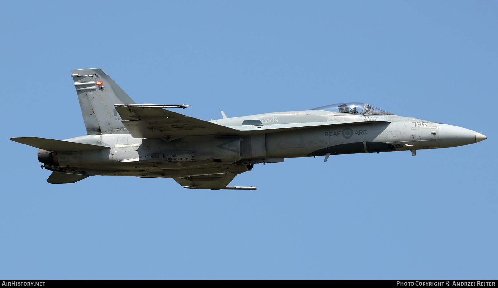 Aircraft Photo of 188736 | McDonnell Douglas CF-188 Hornet | Canada - Air Force | AirHistory.net #733477
