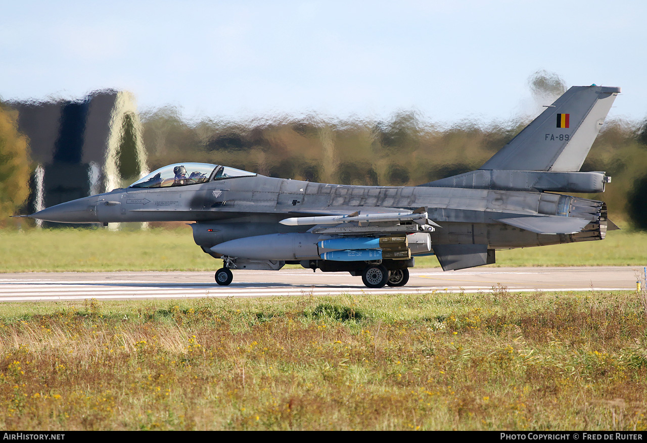 Aircraft Photo of FA-89 | General Dynamics F-16AM Fighting Falcon | Belgium - Air Force | AirHistory.net #733530
