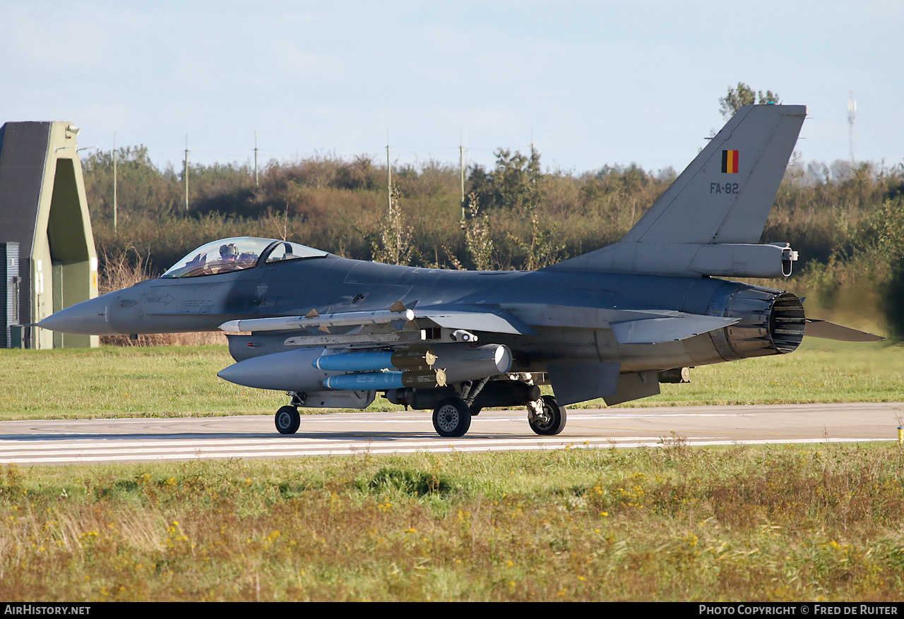 Aircraft Photo of FA-82 | General Dynamics F-16AM Fighting Falcon | Belgium - Air Force | AirHistory.net #733540