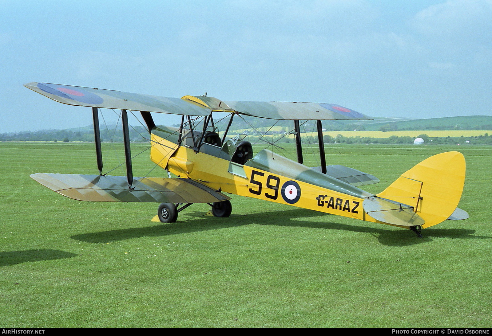 Aircraft Photo of G-ARAZ | De Havilland D.H. 82A Tiger Moth II | UK - Air Force | AirHistory.net #733559