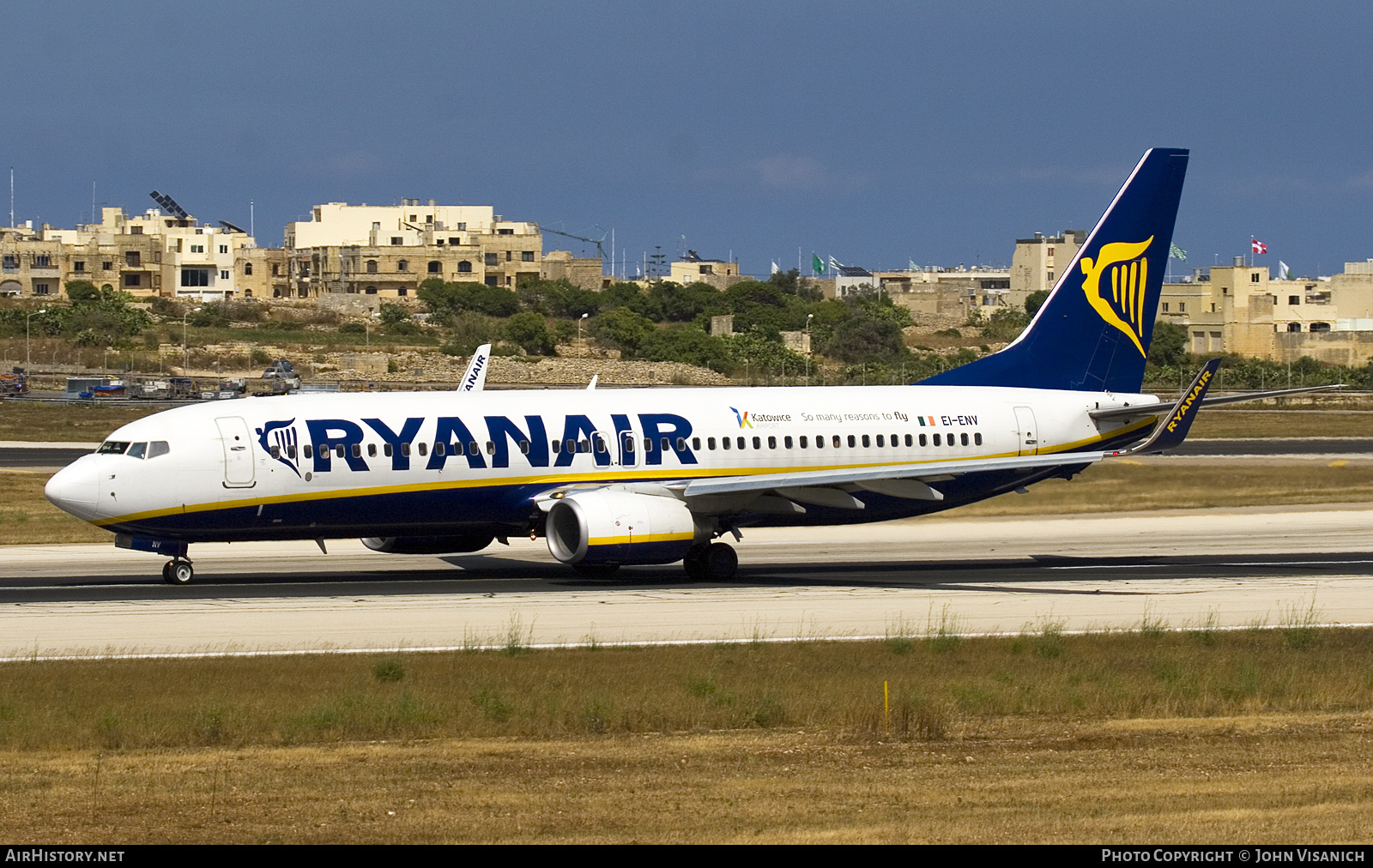 Aircraft Photo of EI-ENV | Boeing 737-8AS | Ryanair | AirHistory.net #733580