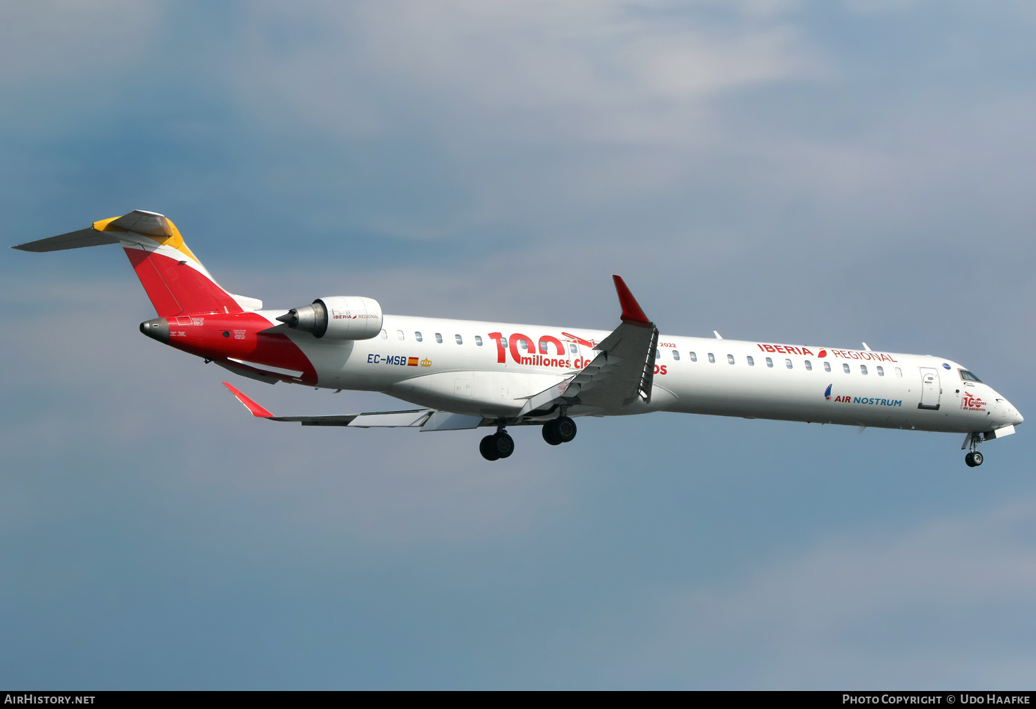 Aircraft Photo of EC-MSB | Bombardier CRJ-1000EL NG (CL-600-2E25) | Iberia Regional | AirHistory.net #733626