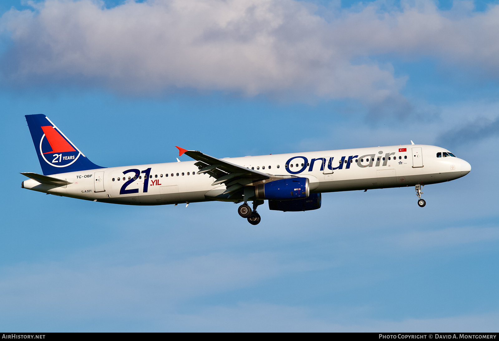 Aircraft Photo of TC-OBF | Airbus A321-231 | Onur Air | AirHistory.net #733629