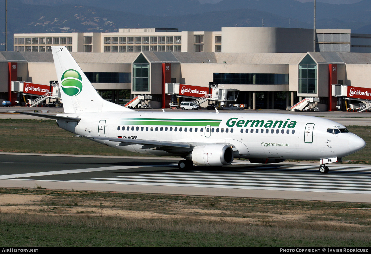 Aircraft Photo of D-AGEE | Boeing 737-35B | Germania | AirHistory.net #733644