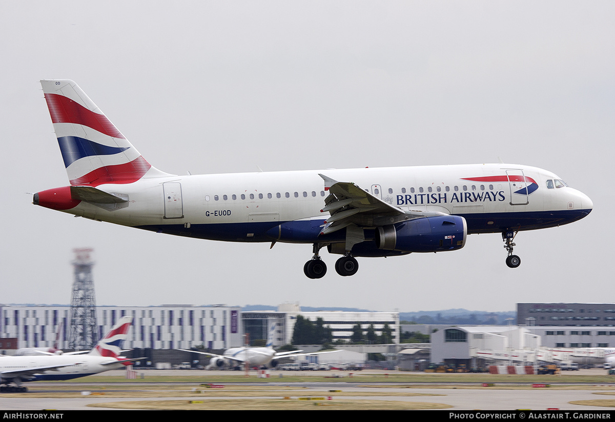 Aircraft Photo of G-EUOD | Airbus A319-131 | British Airways | AirHistory.net #733650