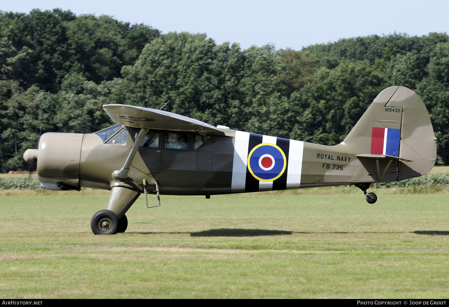 Aircraft Photo of N1943S | Stinson AT-19 Reliant (V-77) | UK - Navy | AirHistory.net #733653