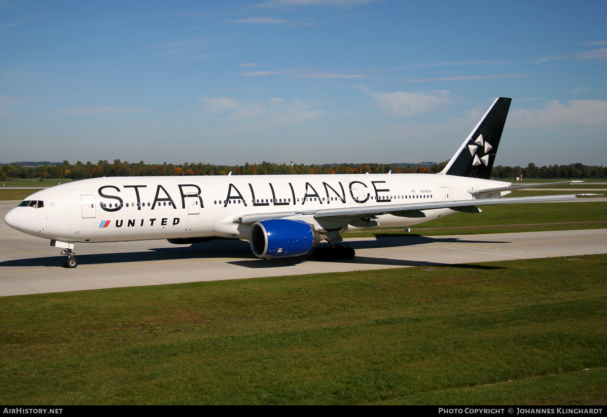 Aircraft Photo of N218UA | Boeing 777-222/ER | United Airlines | AirHistory.net #733680