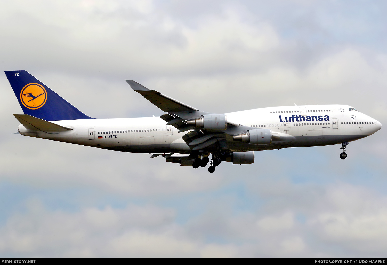 Aircraft Photo of D-ABTK | Boeing 747-430 | Lufthansa | AirHistory.net #733747