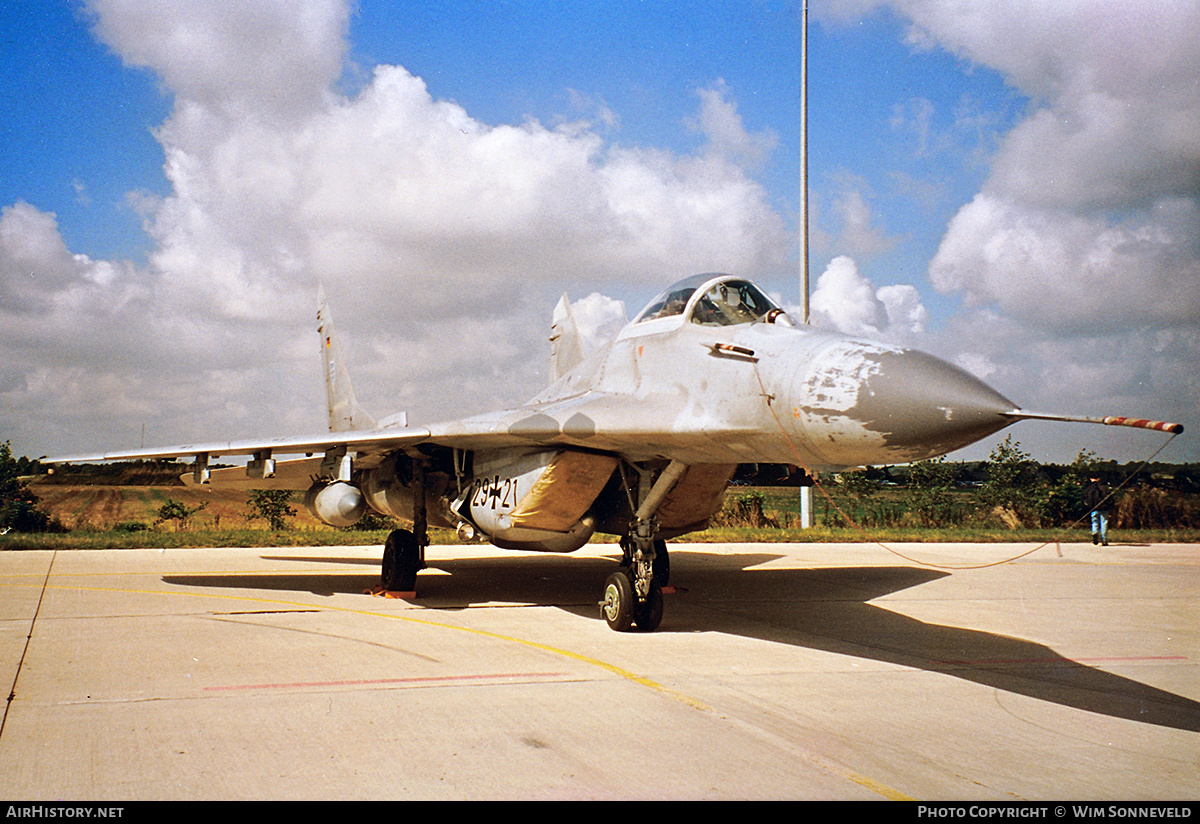 Aircraft Photo of 2921 | Mikoyan-Gurevich MiG-29G (9-12A) | Germany - Air Force | AirHistory.net #733808