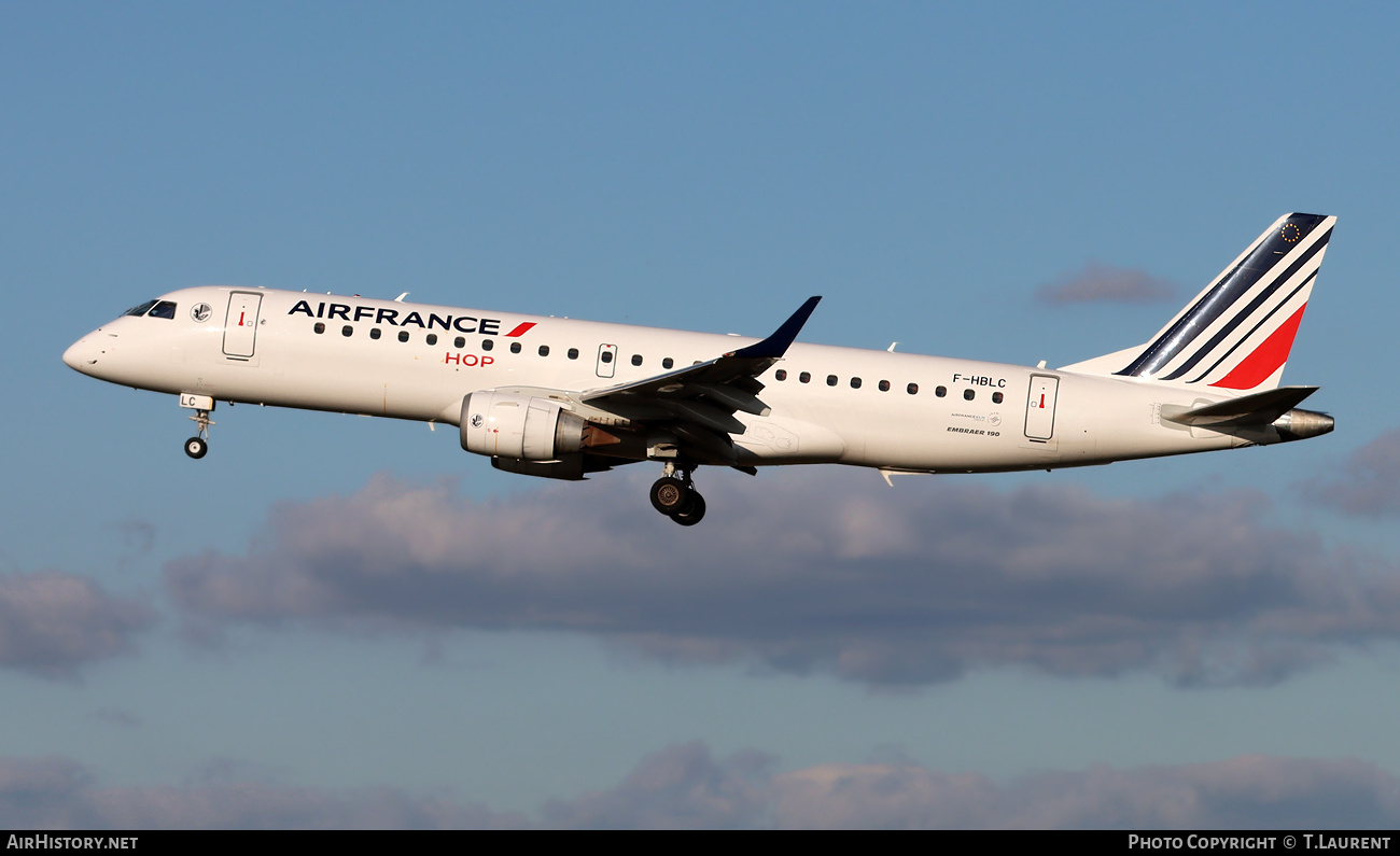 Aircraft Photo of F-HBLC | Embraer 190LR (ERJ-190-100LR) | Air France | AirHistory.net #733829
