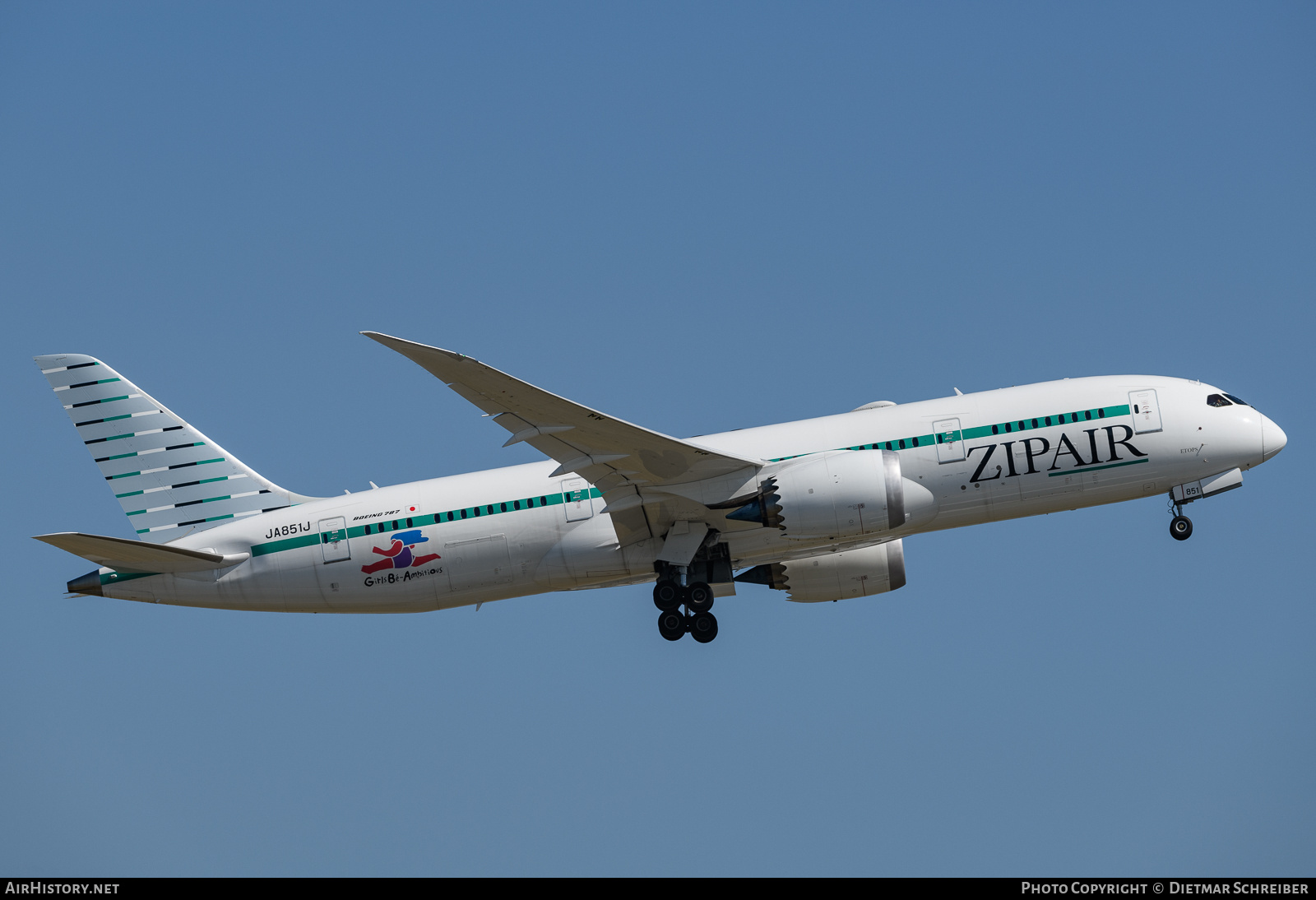 Aircraft Photo of JA851J | Boeing 787-8 Dreamliner | ZipAir | AirHistory.net #733923