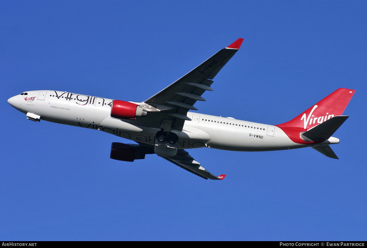 Aircraft Photo of G-VWND | Airbus A330-223 | Virgin Atlantic Airways | AirHistory.net #733965