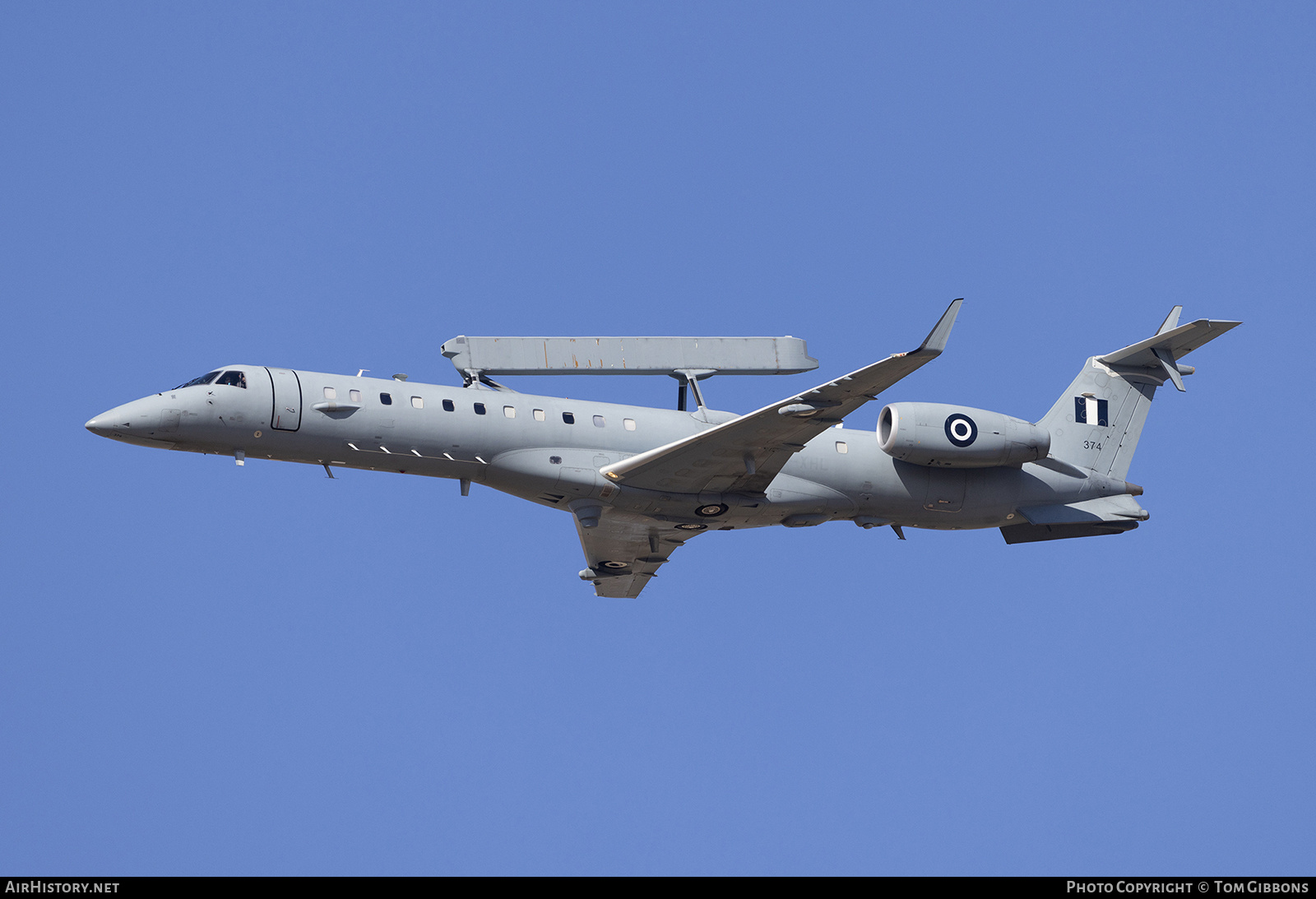 Aircraft Photo of 374 | Embraer EMB-145H AEW&C | Greece - Air Force | AirHistory.net #734178