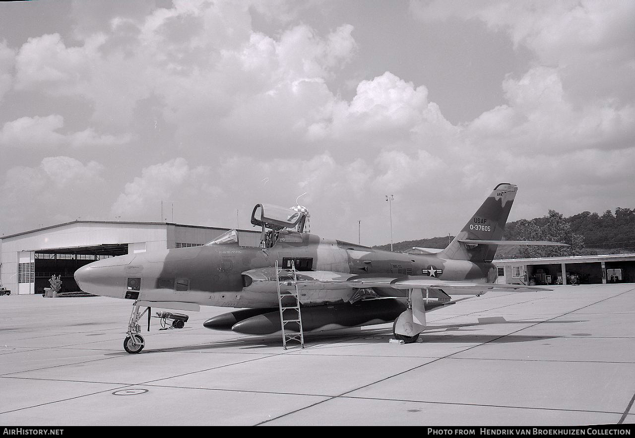 Aircraft Photo of 53-7605 / 0-37605 | Republic RF-84F Thunderflash | USA - Air Force | AirHistory.net #734216