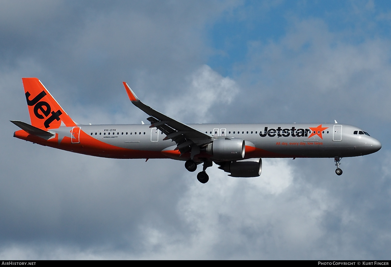Aircraft Photo of VH-OYK | Airbus A321-251NX | Jetstar Airways | AirHistory.net #734296