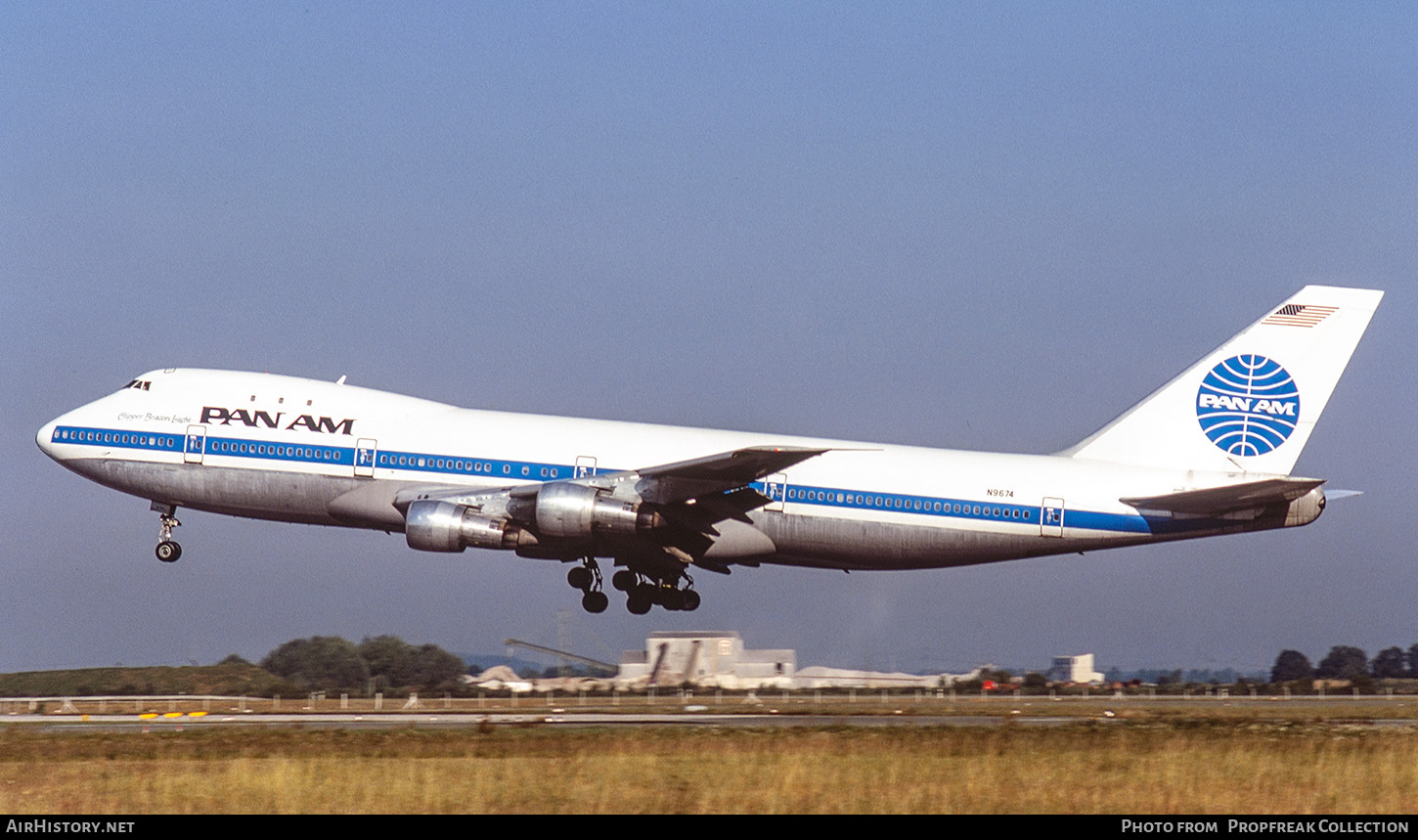 Aircraft Photo of N9674 | Boeing 747-123 | Pan American World Airways - Pan Am | AirHistory.net #734309