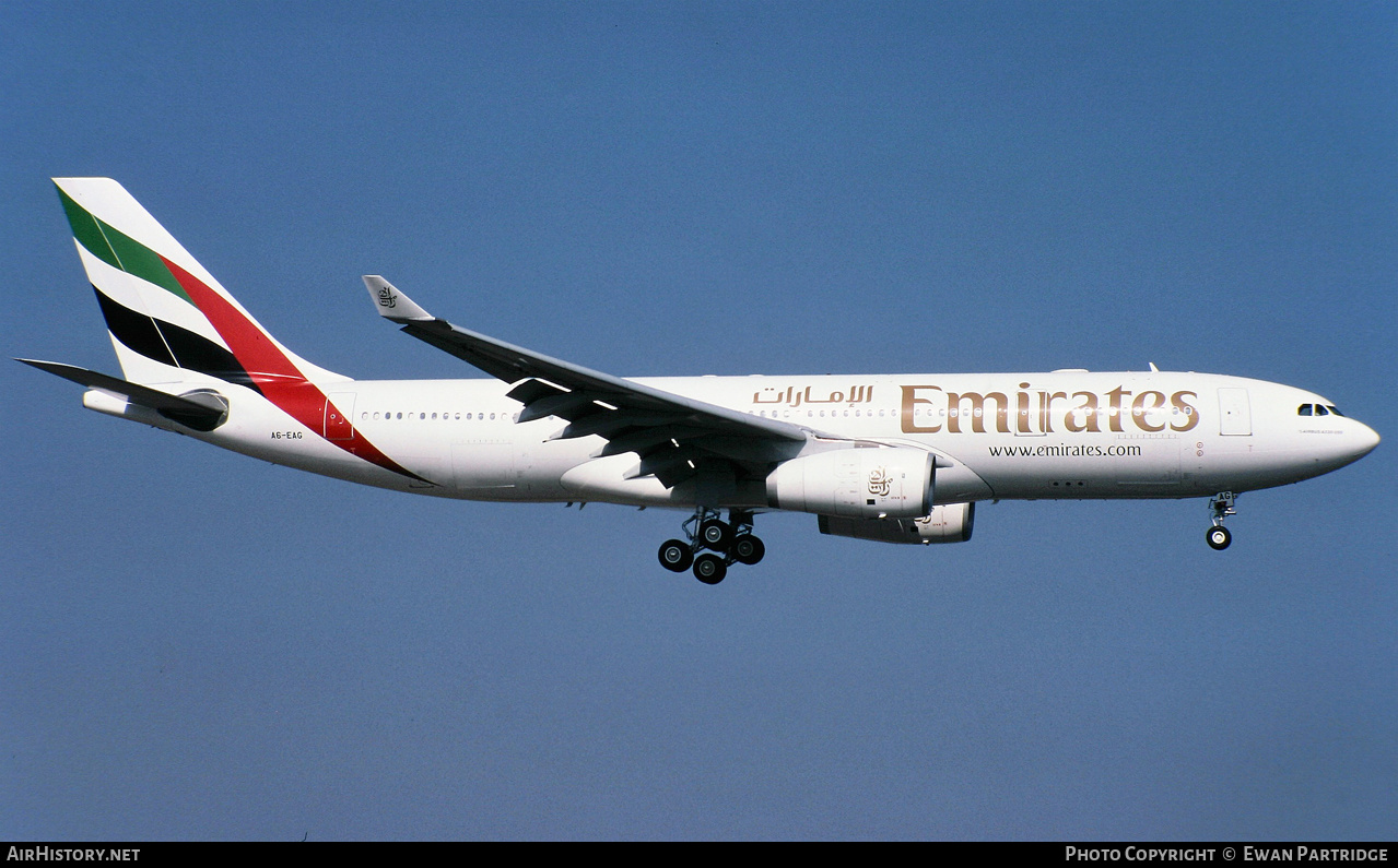 Aircraft Photo of A6-EAG | Airbus A330-243 | Emirates | AirHistory.net #734311
