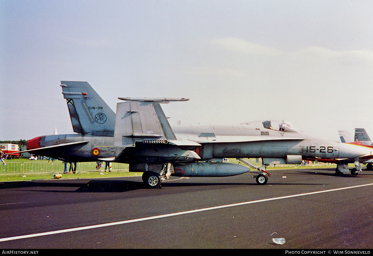 Aircraft Photo of C15-39 | McDonnell Douglas EF-18A Hornet | Spain - Air Force | AirHistory.net #734327