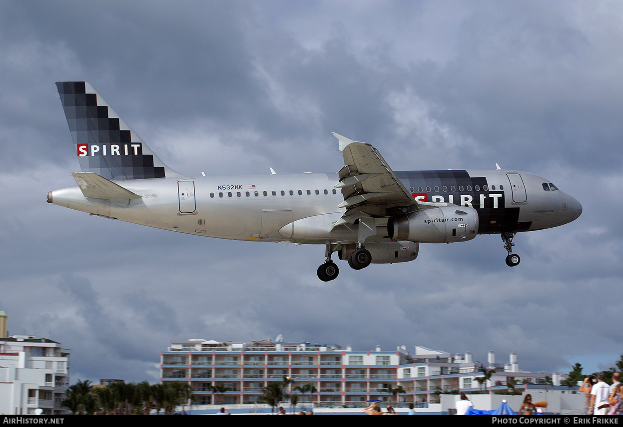 Aircraft Photo of N532NK | Airbus A319-132 | Spirit Airlines | AirHistory.net #734334