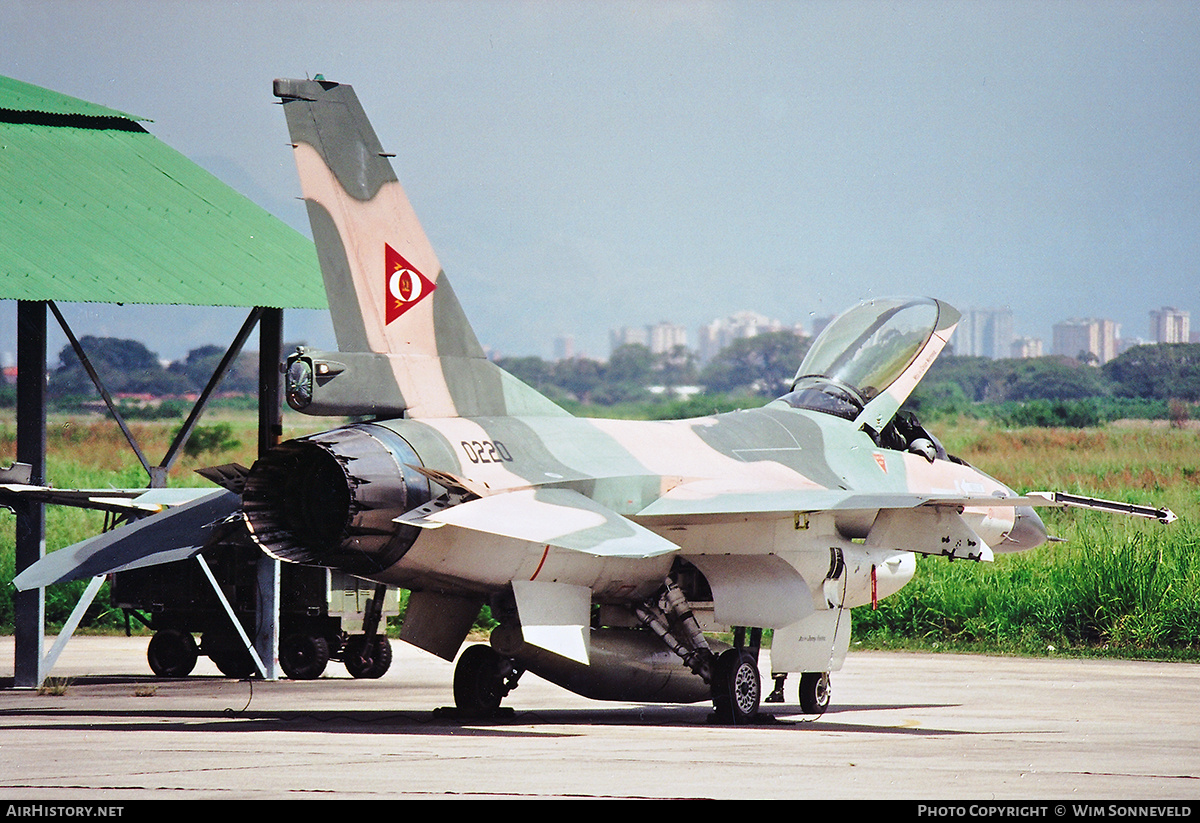 Aircraft Photo of 0220 | General Dynamics F-16A Fighting Falcon | Venezuela - Air Force | AirHistory.net #734347
