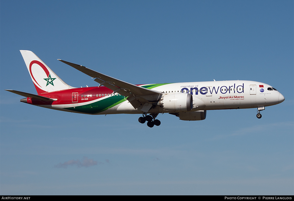 Aircraft Photo of CN-RGB | Boeing 787-8 Dreamliner | Royal Air Maroc - RAM | AirHistory.net #734370