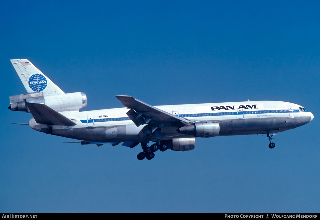 Aircraft Photo of N83NA | McDonnell Douglas DC-10-30 | Pan American World Airways - Pan Am | AirHistory.net #734393