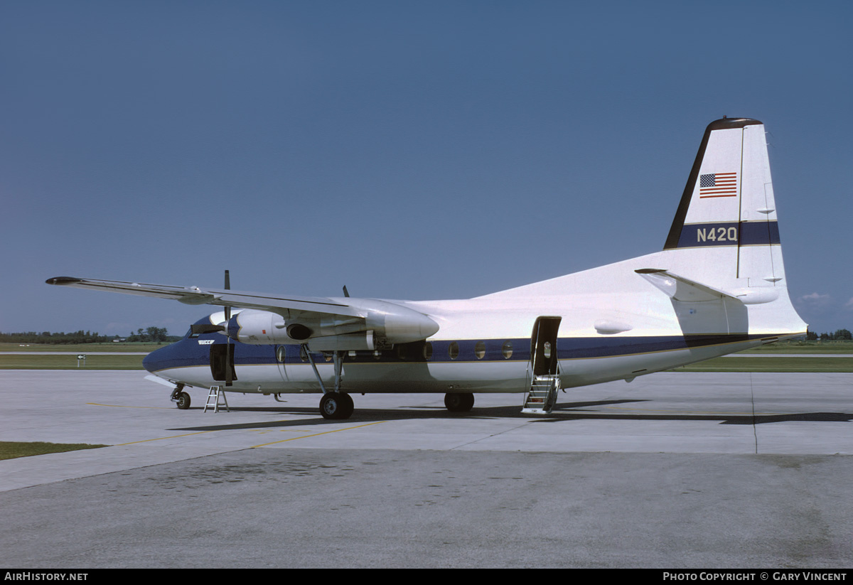 Aircraft Photo of N42Q | Fairchild F-27A | Union Carbide | AirHistory.net #734438