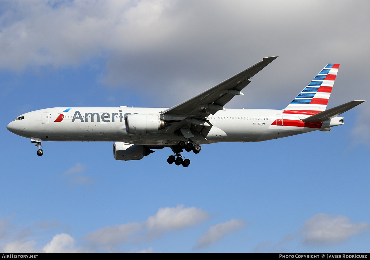 Aircraft Photo of N778AN | Boeing 777-223/ER | American Airlines | AirHistory.net #734446