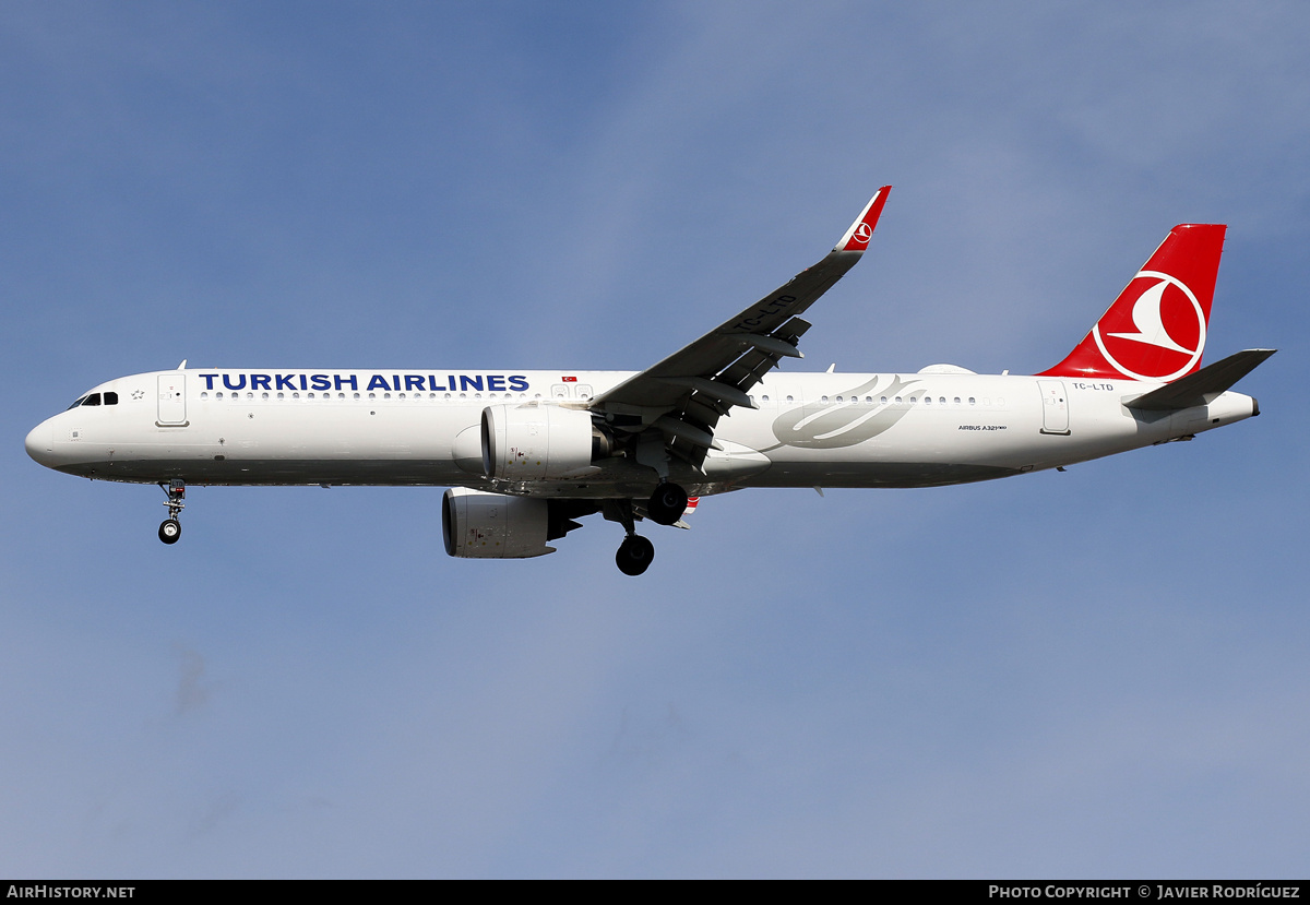 Aircraft Photo of TC-LTD | Airbus A321-271NX | Turkish Airlines | AirHistory.net #734450