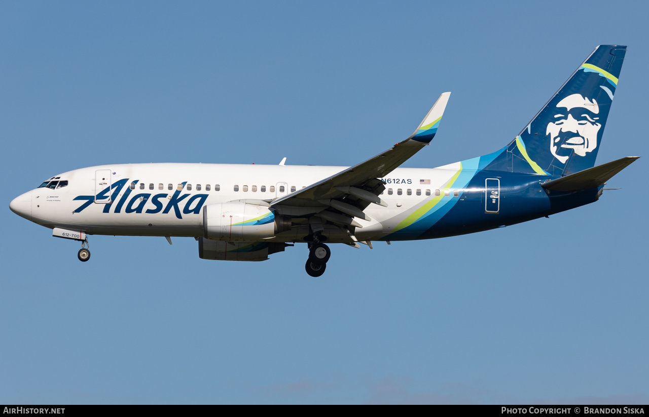 Aircraft Photo of N612AS | Boeing 737-790 | Alaska Airlines | AirHistory.net #734466