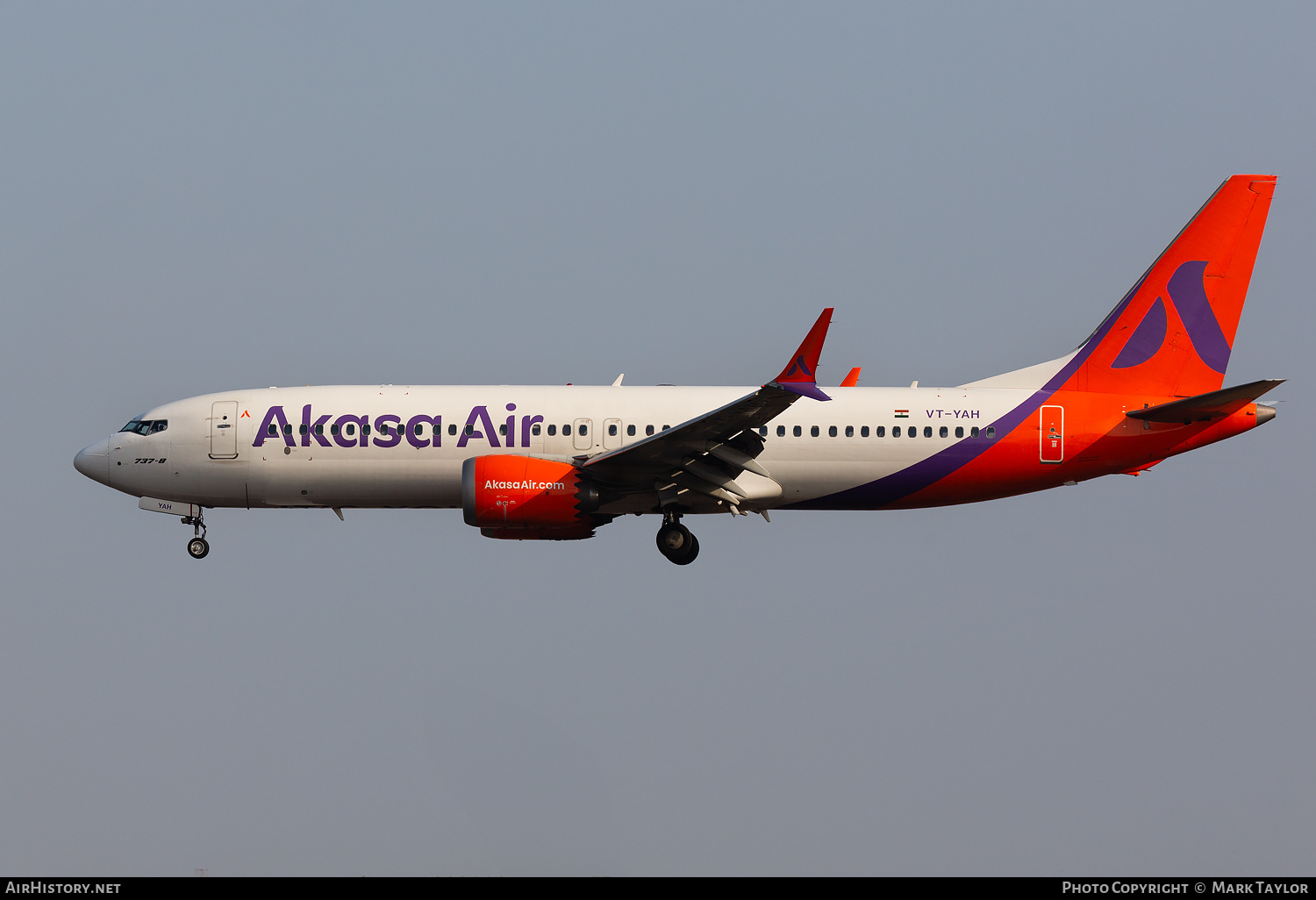 Aircraft Photo of VT-YAH | Boeing 737-8 Max 8 | Akasa Air | AirHistory.net #734473