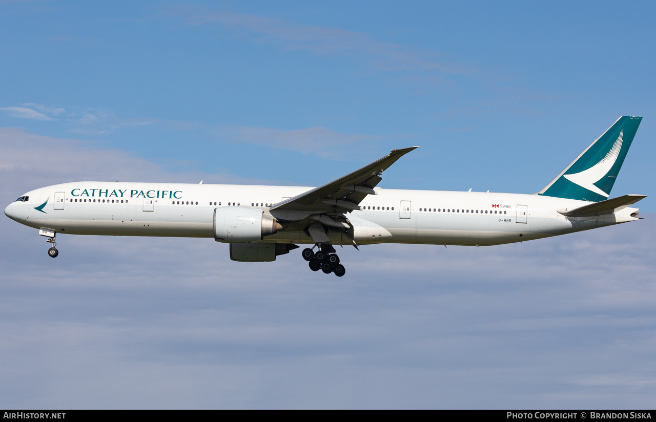 Aircraft Photo of B-HNR | Boeing 777-367/ER | Cathay Pacific Airways | AirHistory.net #734482