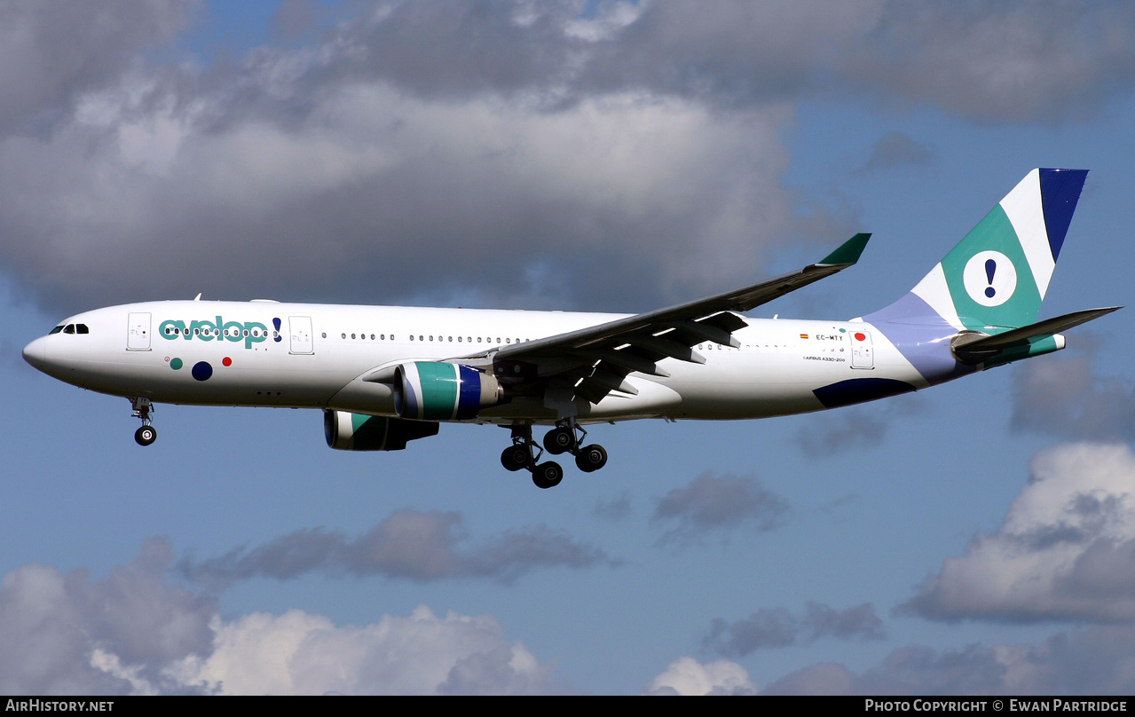 Aircraft Photo of EC-MTY | Airbus A330-223 | Evelop Airlines | AirHistory.net #734530
