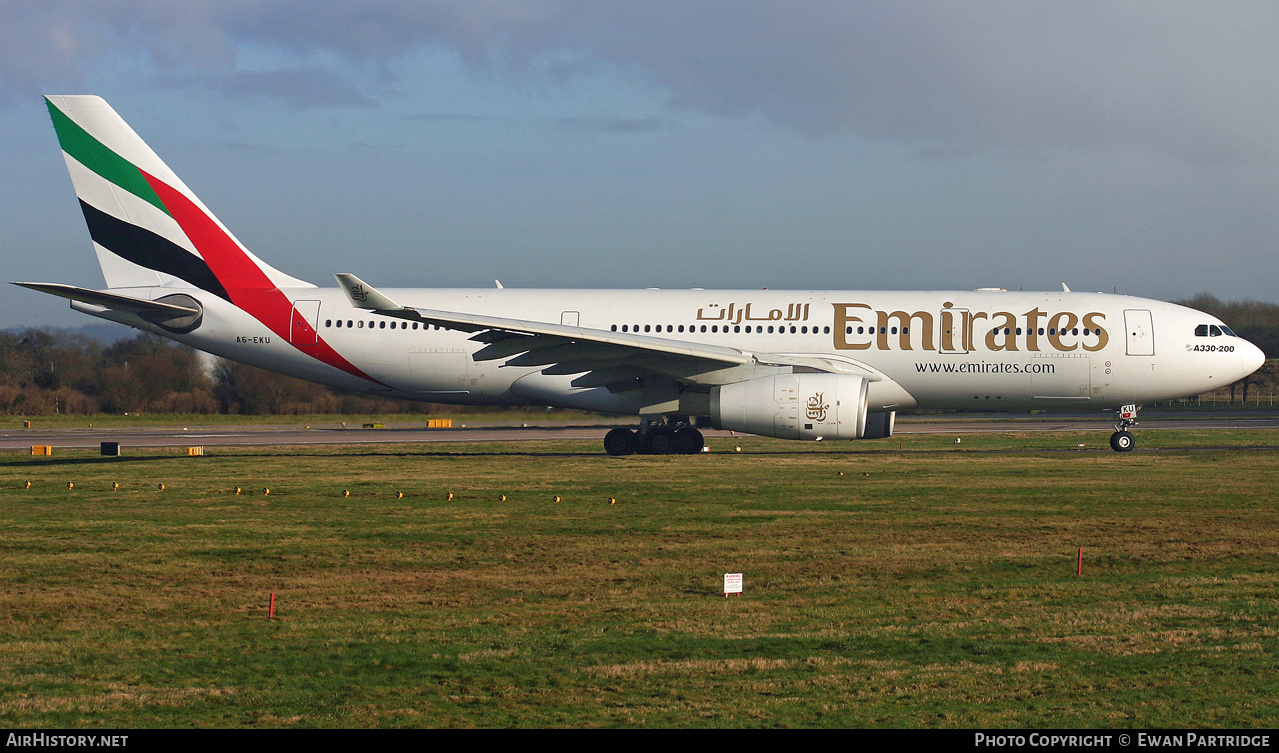 Aircraft Photo of A6-EKU | Airbus A330-243 | Emirates | AirHistory.net #734541