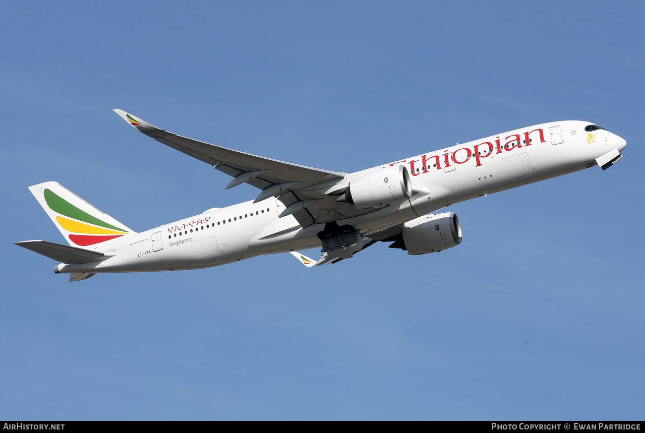 Aircraft Photo of ET-AYB | Airbus A350-941 | Ethiopian Airlines | AirHistory.net #734547