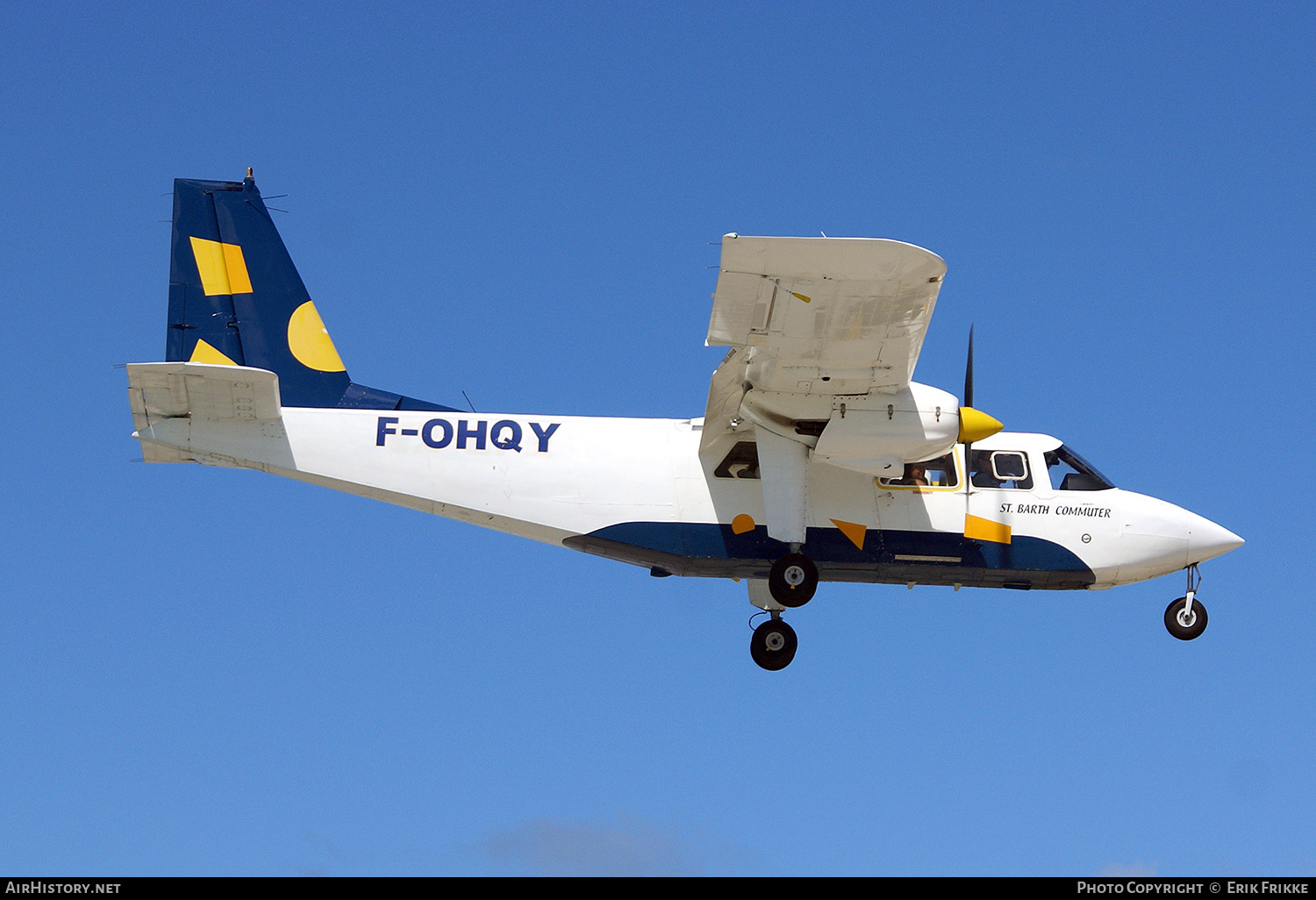 Aircraft Photo of F-OHQY | Britten-Norman BN-2B-20 Islander | St. Barth Commuter | AirHistory.net #734630