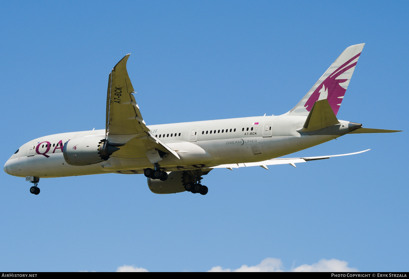 Aircraft Photo of A7-BCK | Boeing 787-8 Dreamliner | Qatar Airways | AirHistory.net #734725
