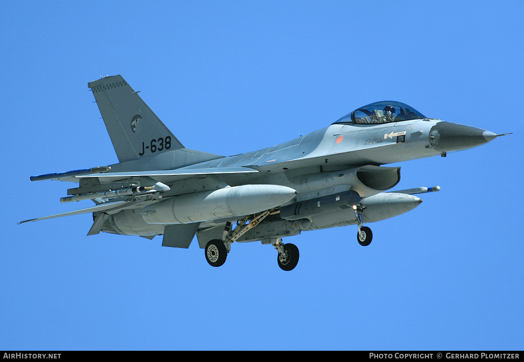 Aircraft Photo of J-638 | General Dynamics F-16AM Fighting Falcon | Netherlands - Air Force | AirHistory.net #734761