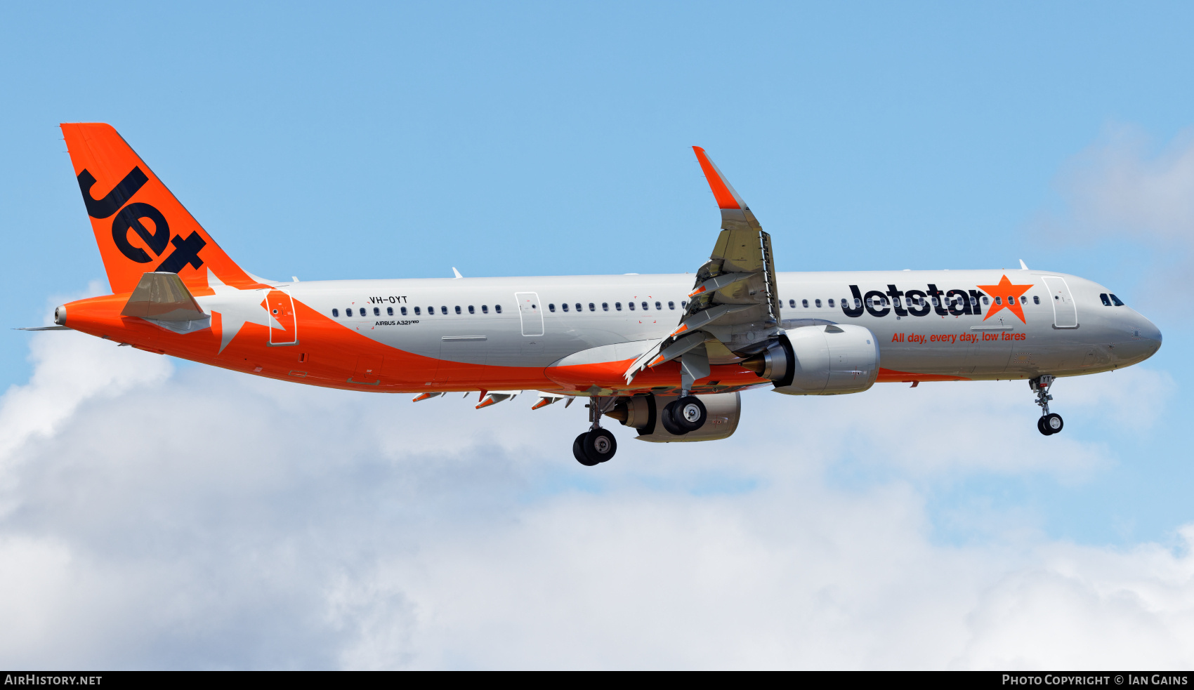 Aircraft Photo of VH-OYT | Airbus A321-251NX | Jetstar Airways | AirHistory.net #734772
