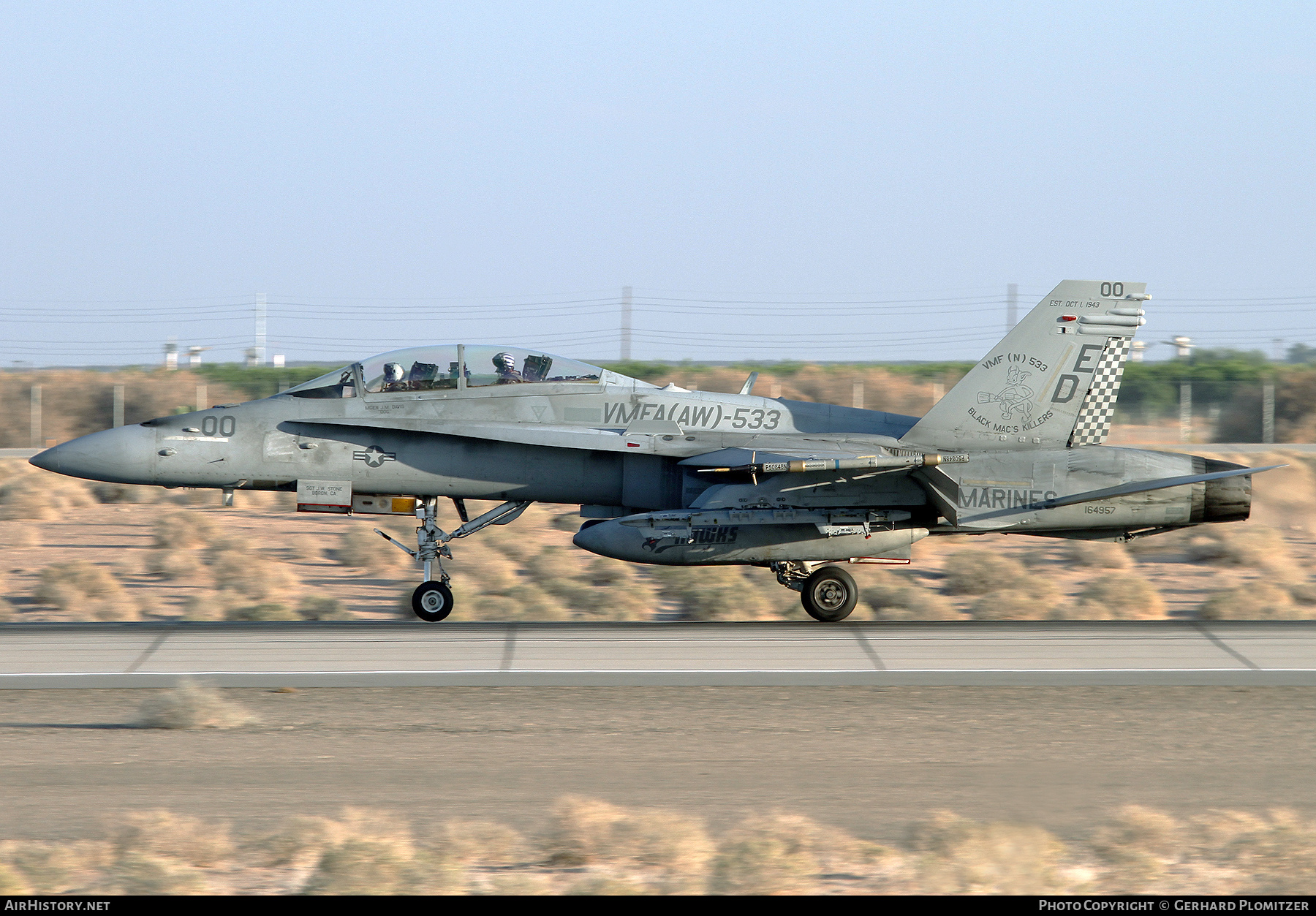 Aircraft Photo of 164957 | McDonnell Douglas F/A-18D Hornet | USA - Marines | AirHistory.net #734774