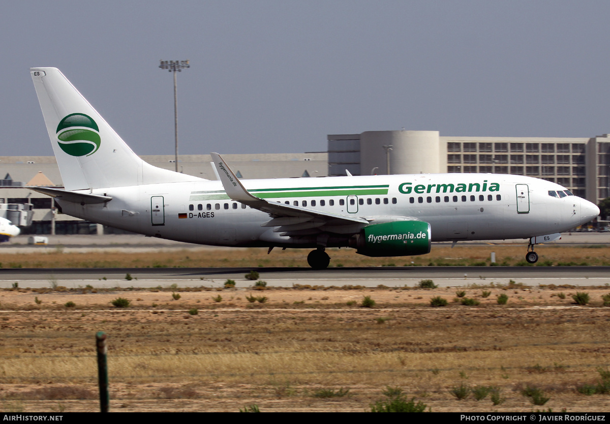 Aircraft Photo of D-AGES | Boeing 737-75B | Germania | AirHistory.net #734789