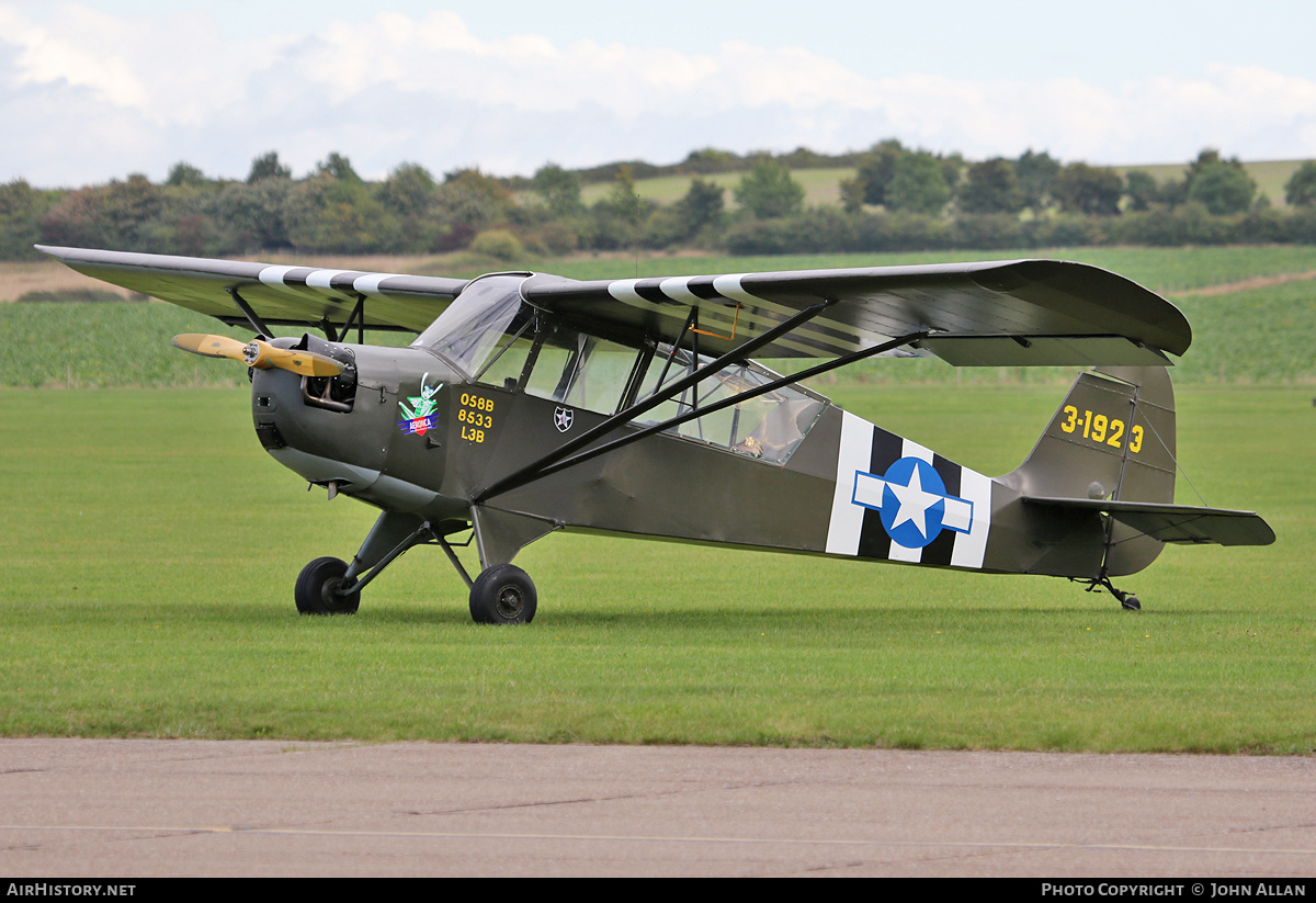 Aircraft Photo of G-BRHP / 3-1923 | Aeronca O-58B Grasshopper | USA - Air Force | AirHistory.net #734824