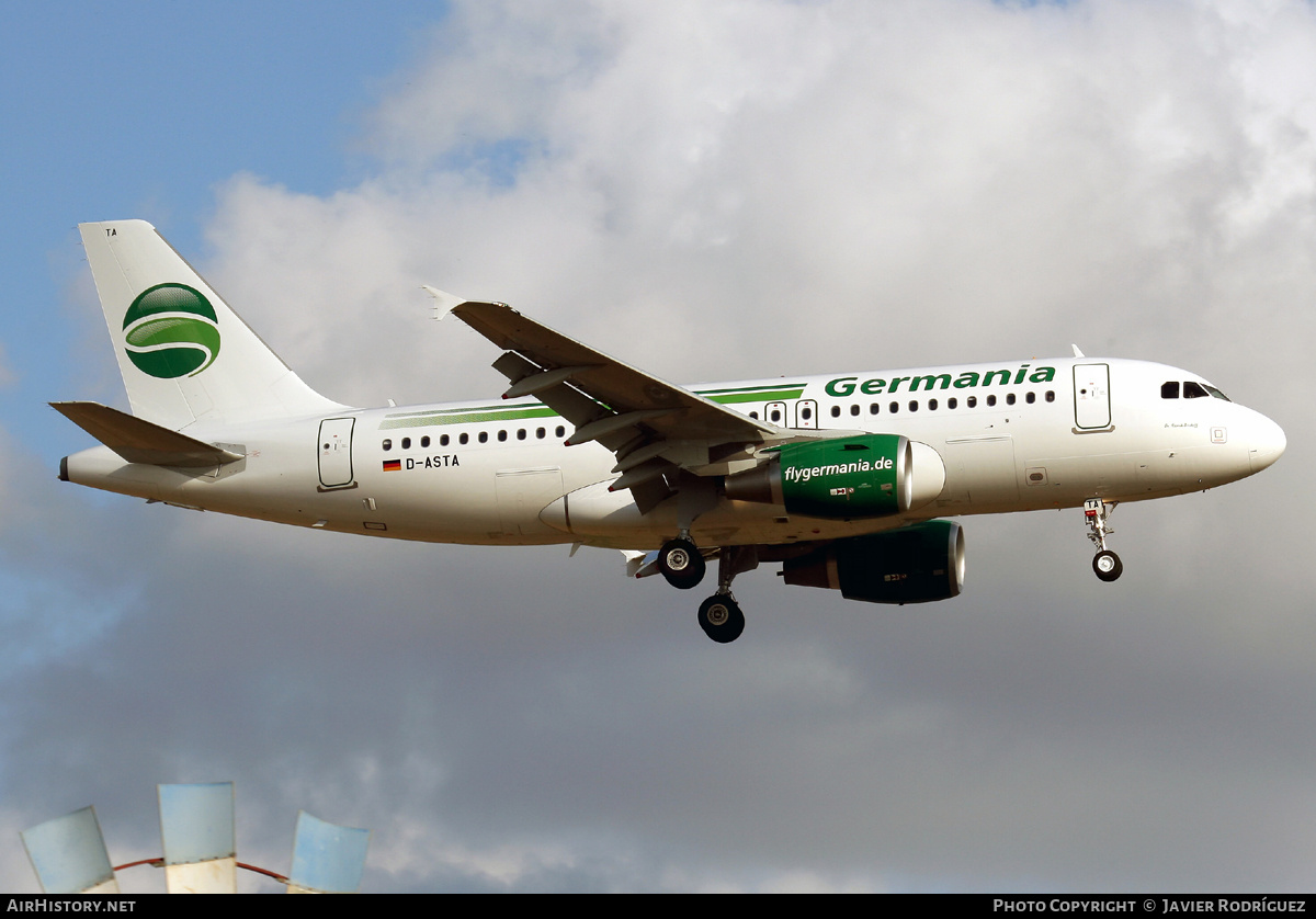 Aircraft Photo of D-ASTA | Airbus A319-112 | Germania | AirHistory.net #734870